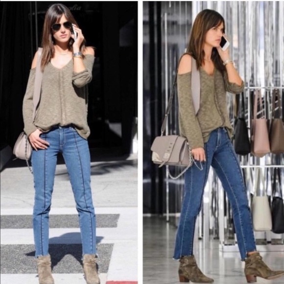 Paige Julia jeans ankle vintage uneven hem Skinny - Picture 1 of 11